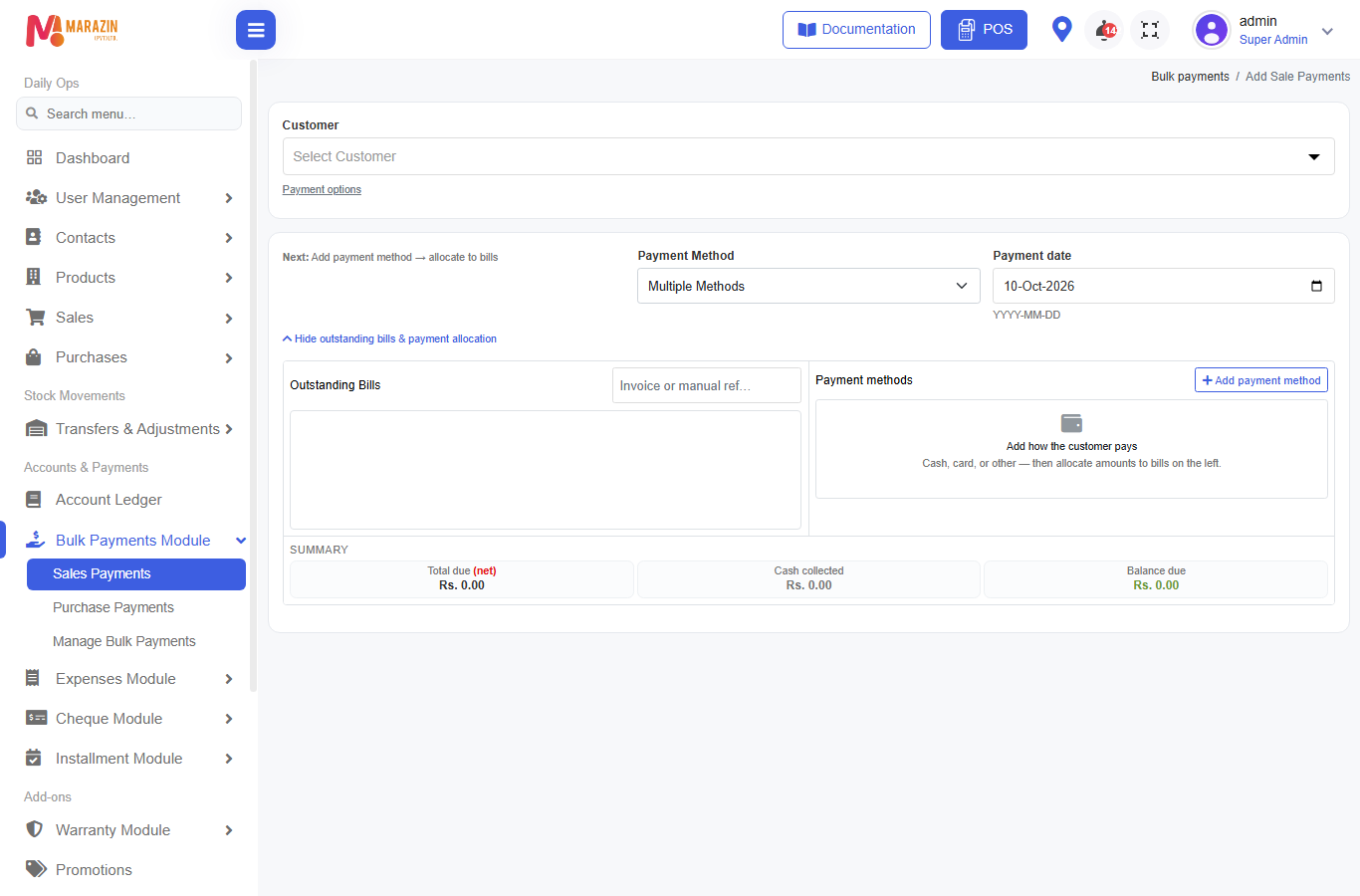 Sales Payments