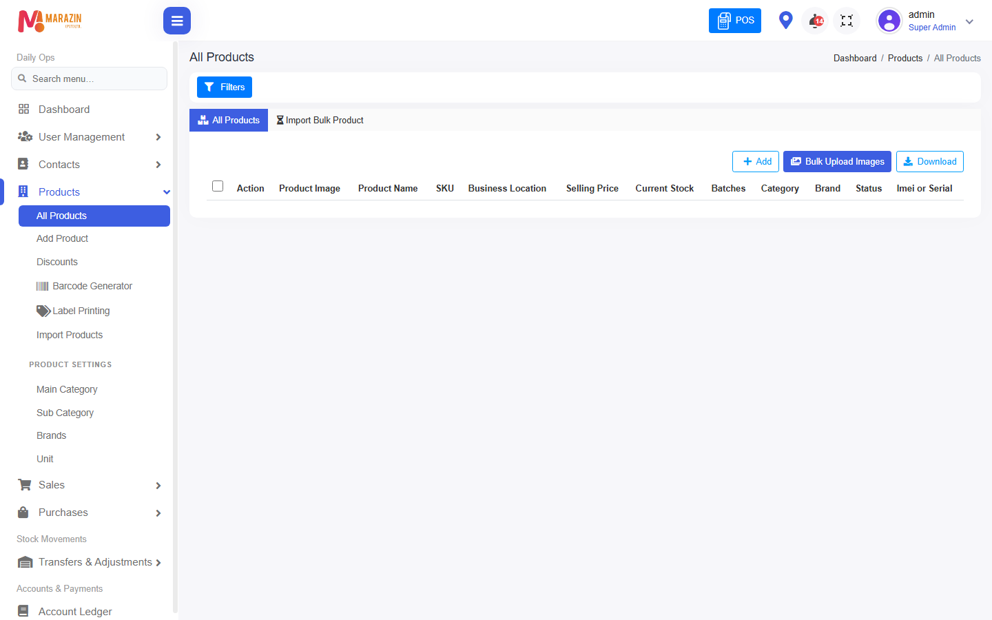 Catalog menus
